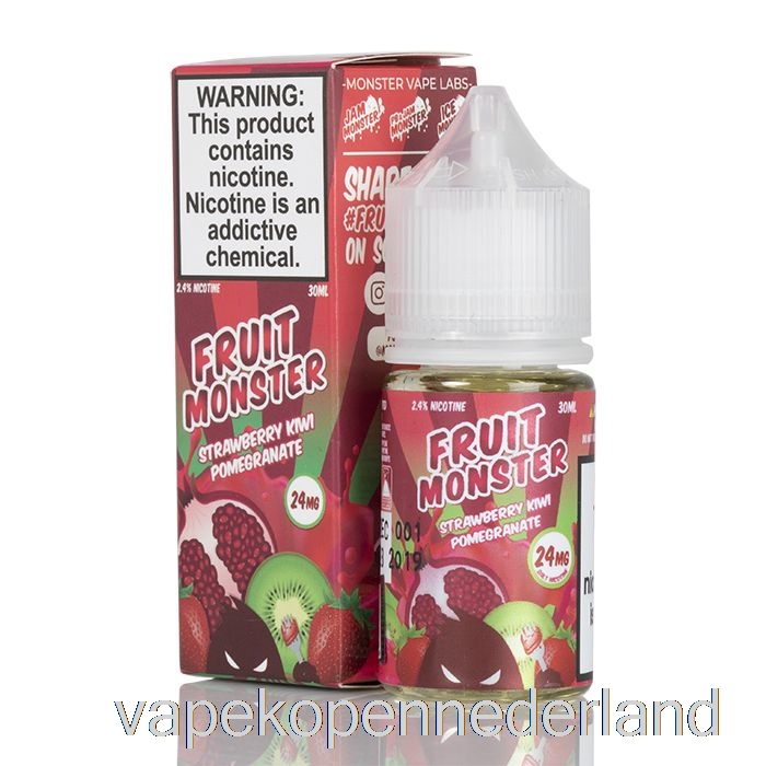 Elektronische Sigaret Vape Aardbei Kiwi Granaatappel - Fruitmonsterzouten - 30 Ml 24 Mg